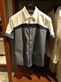 GXG男短袖拼色修身夏衬衫#52123206原价498现价178现货
