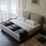 包邮布艺床可拆洗 双人床现代简约北欧布床1.8米婚床软体床1.5米