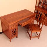 仿古电脑桌办公桌实木写字台 明清古典家具简单书桌椅组合 特价