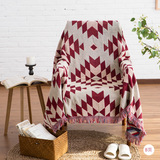 土耳其kilim民族风图案棉线毯地毯地垫美式乡村沙发垫盖巾桌布