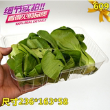 一次性透明塑料包装盒水果蔬菜托盘拼盘草莓鲜果切盒食品保鲜609