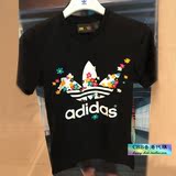 香港正品Adidas/阿迪达斯三叶草男女中性款短袖休闲运动T恤S95823