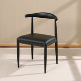 铁艺牛角椅餐椅仿实木铁椅金属铁皮椅子海军椅简约彩色复古工业椅