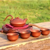 紫砂壶陶瓷旅行户外功夫茶具组合整套装便携家用茶盘原矿宜兴特价