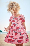 现货 英国正品NEXT代购 16年夏季女宝女童纯棉粉色西瓜图案连衣裙