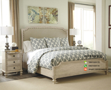 美式床纯实木床1.51.8米双人床法式复古做旧公主床卧室北欧简约床