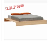 新品特价日式实木床简约榻榻米床宜家地台床田园松木床1.8米床架