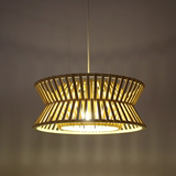 北欧宜家吊灯创意个性实木餐吊简约现代美式木质餐厅灯艺术鸟巢灯