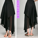 圣迪奥正品代购女装夏装半身裙黑色拼接设计感长裙4281129
