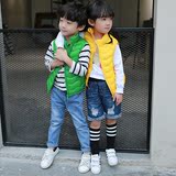 2016韩版春秋儿童超轻薄羽绒服立领短款马甲男女童保暖背心外套