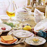 碗碟套装景德镇陶瓷器28/56头骨瓷餐具套装家用中式碗盘结婚礼品