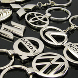 金属镂空车标汽车用品钥匙扣男士钥匙链创意钥匙圈挂件小礼品批发