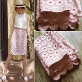 2016韩国夏季新款粉色蕾丝高腰包臀半身裙中长款显瘦镂空一步裙子