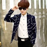 青少年韩版修身中大童高中生修身西装外套 帅气单件上衣小礼服男