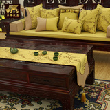 红木家具中式坐垫刺绣花靠垫抱枕套实木沙发垫圈椅垫罗汉床垫定制