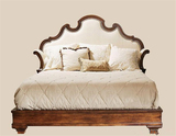 美式实木床1.8米双人床复古做旧公主床1.5米橡木卧室简约北欧家具