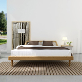 中式实木床 简约现代18大床韩式日式1.5米婚床欧式橡木榆木双人床