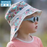 迪卡侬 婴儿帽子夏秋 儿童婴幼儿宝宝夏天防紫外线防晒帽 QUECHUA
