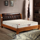 锦若轩天然乳胶床垫1.8弹簧床垫3E椰棕床垫软硬两用席梦思床垫1.5