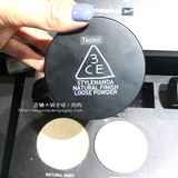 韩国代购3CE粉饼干粉粉饼美白遮瑕控油 定妆专柜正品丝滑粉质细腻