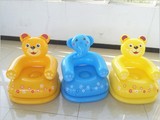充气玩具批发儿童pvc玩具动物形状PVC充气沙发坐垫充气动物黄小熊