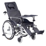 上海互邦轮椅HBG5-BQ带坐便可全躺轮椅老人残疾人代步车/互帮互爱