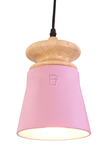 北欧现代简约彩色陶瓷竹子清新粉色城堡餐厅公主设计创意单头吊灯