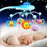 新生婴儿玩具床铃0-3-6-12个月音乐旋转宝宝投影床头铃摇铃diy1岁