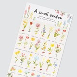 afrocat 韩国可爱花卉植物纸质贴纸日记本装饰贴画单张入garden