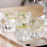 透明无铅玻璃水杯 创意欧美复古菱形透明酒杯 高品质饮品杯子