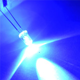 LED发光二极管 5MM 圆头 白发蓝光 长脚 (20只)