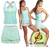 正品 Lucky in Love 2016夏季女子网球服短袖网球短裙女裙套装