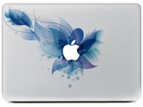佩格MC147苹果笔记本炫彩贴膜Macbookair创意贴纸pro个性保膜蓝花