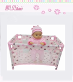 CUBY娃娃睡床 仿真婴儿床 公主小床 过家家玩具 摇篮 儿童玩具床