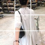 东大门代购2016夏季新款韩版女装学生短袖宽松中长款娃娃裙连衣裙