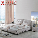 新粤家居异形大款现代风格舒适时尚双人床婚床大气造型床个性床