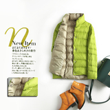 外套女装春季新款出口日本原单YGW32高端客供面料白鹅绒羽绒服