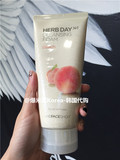 韩国正品代购 The Face Shop菲诗小铺HERB DAY365水蜜桃洗面奶