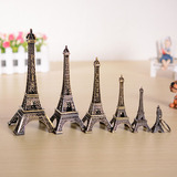 38#48#古铜色巴黎埃菲尔铁塔模型金属摆件家居装饰结婚浪漫工艺品