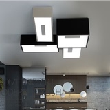 大气客厅灯具 现代简约几何创意长方形大厅LED吸顶灯饰餐厅灯卧室