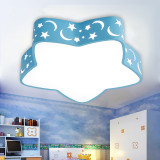 创意五角星儿童房灯具个性LED吸顶灯简约卡通温馨房间客厅卧室灯