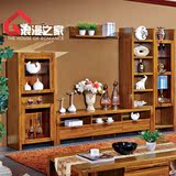 中式现代组合实木地柜矮柜 多功能储物电视柜 酒柜边柜子客厅家具