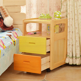 儿童实木床头柜简约现代边柜卧室储物柜特价收纳柜宜家经济型整装