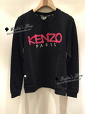 香港正品代购 KENZO 16夏女款卫衣 修身显瘦简约字母套头长袖上衣