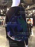 80後香港代购 Adidas三叶草 男女通用 潮款拼色花花大标双肩背包