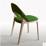 简约现代实木书桌椅酒店工程餐厅餐桌椅北欧创意水曲柳布艺餐椅子