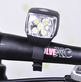 特价XC761山地自行车照明前灯 5LED手电筒 骑行超亮前照自行车灯
