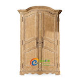 美式乡村实木复古做旧 法式欧式手工雕刻实木衣柜双门四门大衣柜