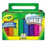 美国crayola 绘儿乐48色/48支盒装粗大粉笔 51-2048 室外粉笔