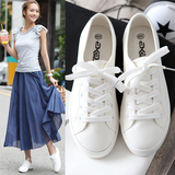 韩版白色女版帆布鞋平底女鞋女款小白鞋低帮休闲布鞋单鞋女人板鞋